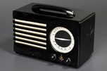 Incredible Black Catalin Emerson ’Aristocrat’ Radio w/ Blue Swirls